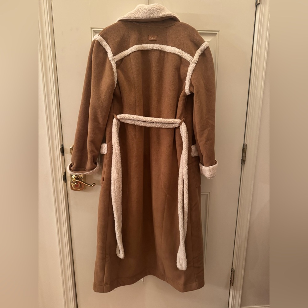 Women's Notch-Lapel Tie-Waist Classic Robe NWT - Picture 4 of 8
